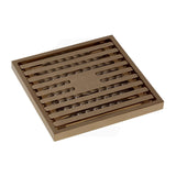 Fienza 100mm Square Slim Grate Floor Waste 88mm Outlet Variant Colour Available