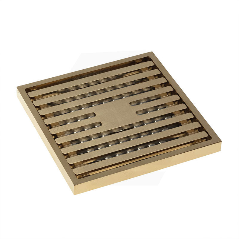 Fienza 100mm Square Slim Grate Floor Waste 88mm Outlet Variant Colour Available