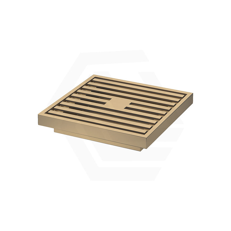 Fienza 100mm Square Slim Grate Floor Waste 88mm Outlet Variant Colour Available