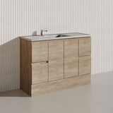 1200mm Citi E0 MDF Board Kitchen/Laundry Freestanding Kickboard Vanity with Stainless Steel Sink-Top Variant Colour Available
