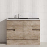 1200mm Citi E0 Board Scandi Oak Kitchen/Laundry Freestanding Kickboard Vanity with Stainless Steel Sink-Top
