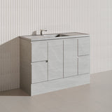 1200mm Citi E0 MDF Board Kitchen/Laundry Freestanding Kickboard Vanity with Stainless Steel Sink-Top Variant Colour Available