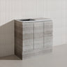 900mm Citi E0 MDF Board Kitchen/Laundry Freestanding Kickboard Vanity with Stainless Steel Sink-Top Industrial/Scandi Oak