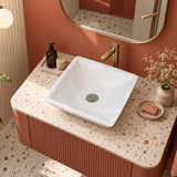 Fienza Classique Square Solid Surface Above Counter Basin 420x420x105mm - In Various Colour