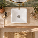 Fienza Classique Square Solid Surface Above Counter Basin 420x420x105mm - In Various Colour