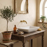 Fienza Classique Solid Surface Rectangle Above Counter Basin 600x345x105mm  - Variant Colour