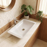 Fienza Classique Solid Surface Rectangle Above Counter Basin 600x345x105mm  - Variant Colour