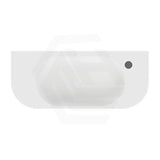 650x270x120mm Fienza Minka Matt White Solid Surface Wall Hung Basin Tap Hole Available
