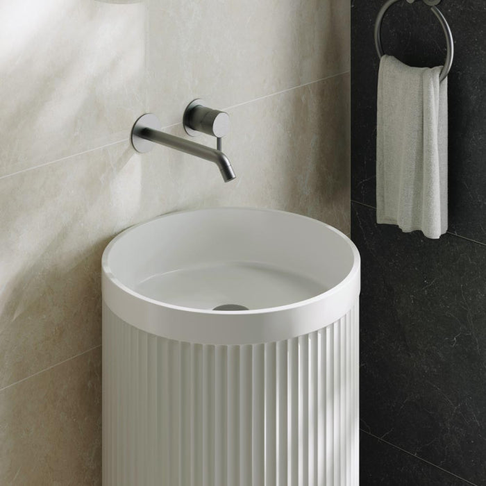 450x450x900mm Fienza Minka Solid Surface Freestanding Basin In Various Colour