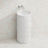 Fienza Minka Solid Surface Freestanding Basin Non-Overflow 450x450x900mm - Variant Colour
