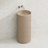 Fienza Minka Solid Surface Freestanding Basin Non-Overflow 450x450x900mm - Variant Colour