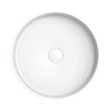 400x400x120mm Fienza Minka Round Solid Surface Above Counter Basin Matt White