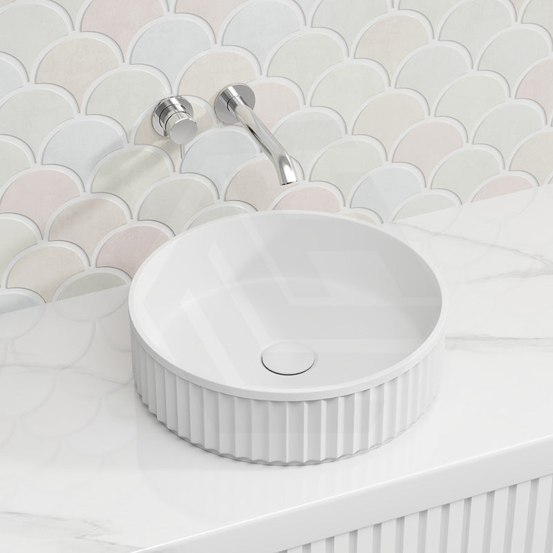 400x400x120mm Fienza Minka Round Solid Surface Above Counter Basin In Various Colour
