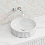 400x400x120mm Fienza Minka Round Solid Surface Above Counter Basin In Various Colour