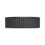400x400x120mm Fienza Minka Round Solid Surface Above Counter Basin Matt Black