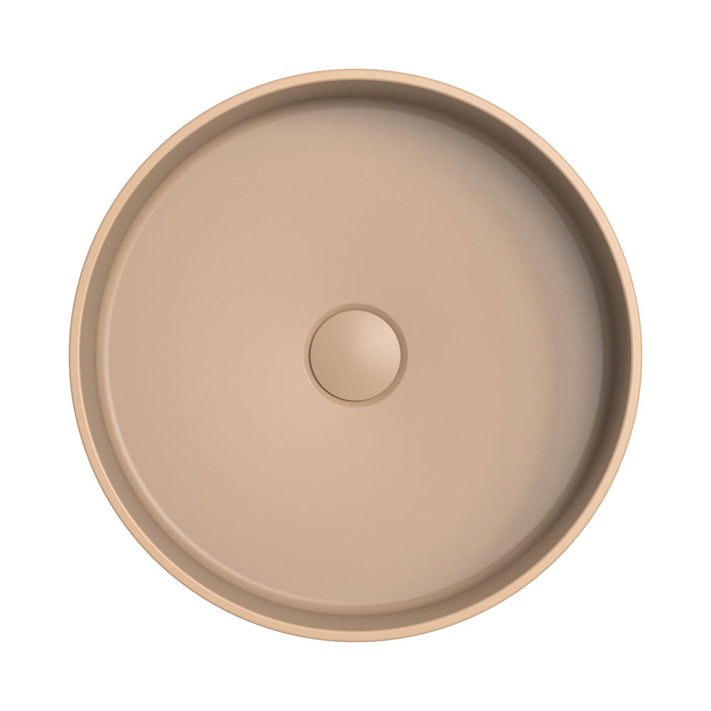 400x400x120mm Fienza Minka Round Solid Surface Above Counter Basin Dusk