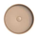 400x400x120mm Fienza Minka Round Solid Surface Above Counter Basin Dusk