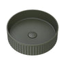 400x400x120mm Fienza Minka Round Solid Surface Above Counter Basin Forest Green