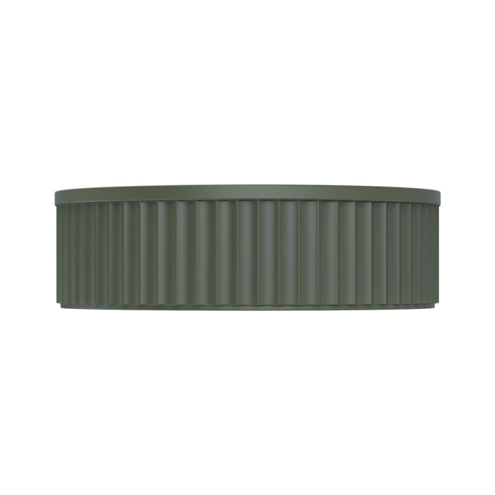 400x400x120mm Fienza Minka Round Solid Surface Above Counter Basin Forest Green
