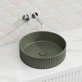 400x400x120mm Fienza Minka Round Solid Surface Above Counter Basin In Various Colour