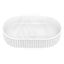 550x340x120mm Fienza Minka Oval Solid Surface Above Counter Basin Matt White