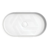 550x340x120mm Fienza Minka Oval Solid Surface Above Counter Basin Matt White