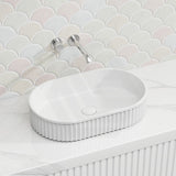 Fienza Minka Oval Solid Surface Above Counter Basin 550x340x120mm - Various Colour