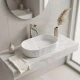 Fienza Minka Oval Solid Surface Above Counter Basin 550x340x120mm - Various Colour