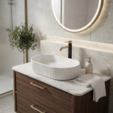Fienza Minka Oval Solid Surface Above Counter Basin 550x340x120mm - Various Colour