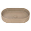550x340x120mm Fienza Minka Oval Solid Surface Above Counter Basin Dusk