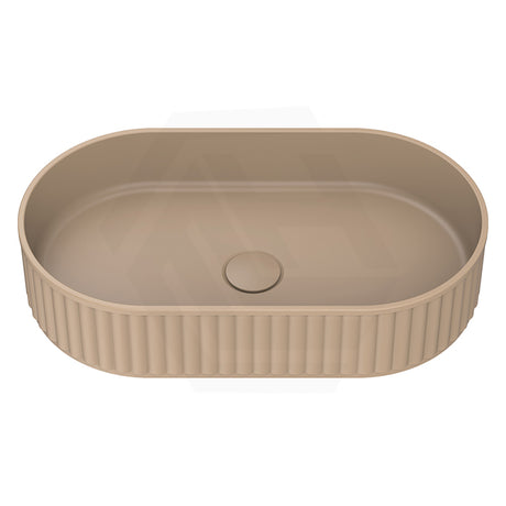 550x340x120mm Fienza Minka Oval Solid Surface Above Counter Basin Dusk