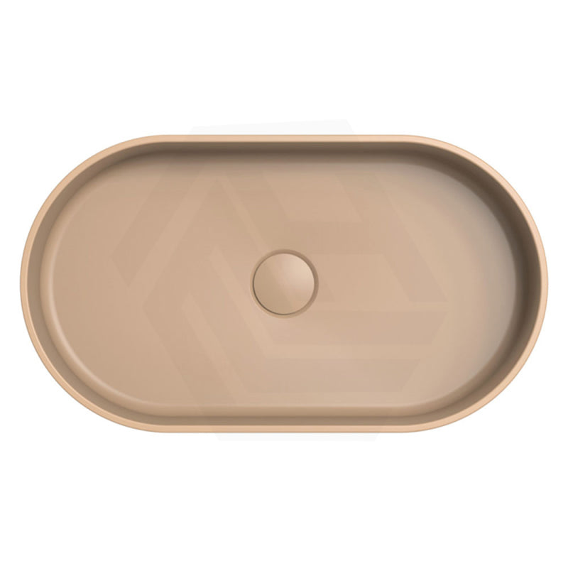 550x340x120mm Fienza Minka Oval Solid Surface Above Counter Basin Dusk