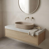 Fienza Minka Oval Solid Surface Above Counter Basin 550x340x120mm - Various Colour