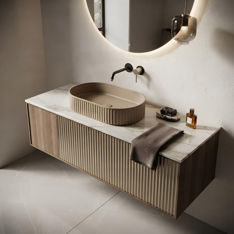 Fienza Minka Oval Solid Surface Above Counter Basin 550x340x120mm - Various Colour