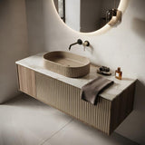 Fienza Minka Oval Solid Surface Above Counter Basin 550x340x120mm - Various Colour