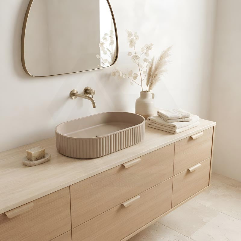 Fienza Minka Oval Solid Surface Above Counter Basin 550x340x120mm - Various Colour