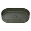 550x340x120mm Fienza Minka Oval Solid Surface Above Counter Basin Forest Green