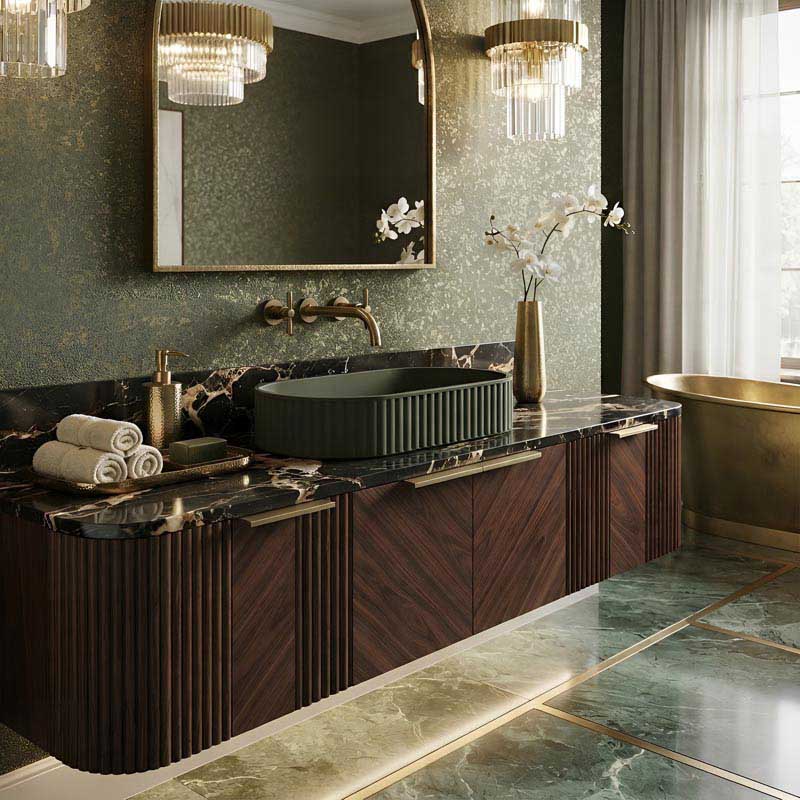 Fienza Minka Oval Solid Surface Above Counter Basin 550x340x120mm - Various Colour