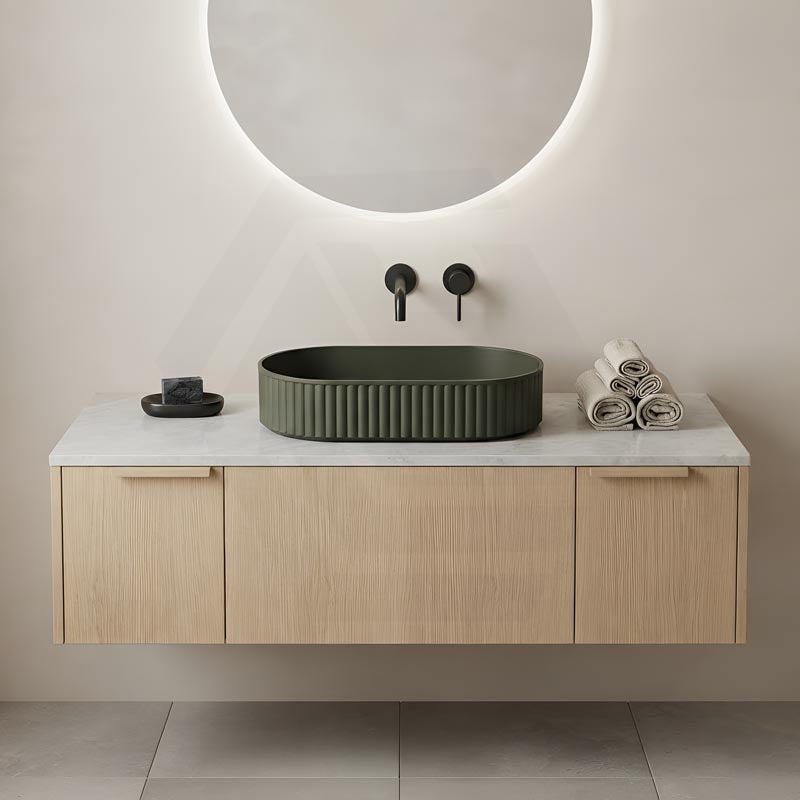 Fienza Minka Oval Solid Surface Above Counter Basin 550x340x120mm - Various Colour