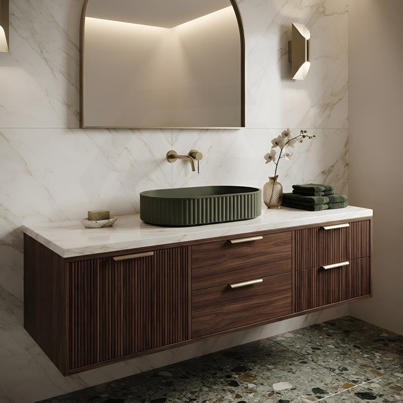 Fienza Minka Oval Solid Surface Above Counter Basin 550x340x120mm - Various Colour