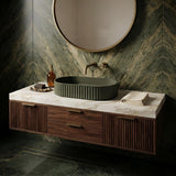 Fienza Minka Oval Solid Surface Above Counter Basin 550x340x120mm - Various Colour