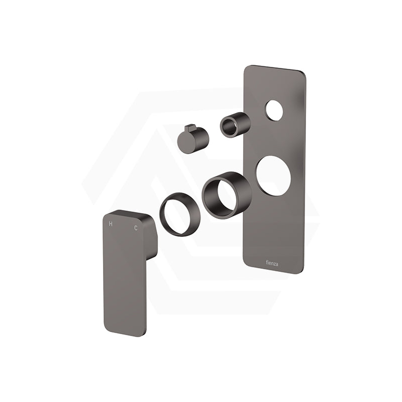 Fienza Tono Wall Diverter Mixer Dress Kit Only Rectangular Plate Variant Colour Available