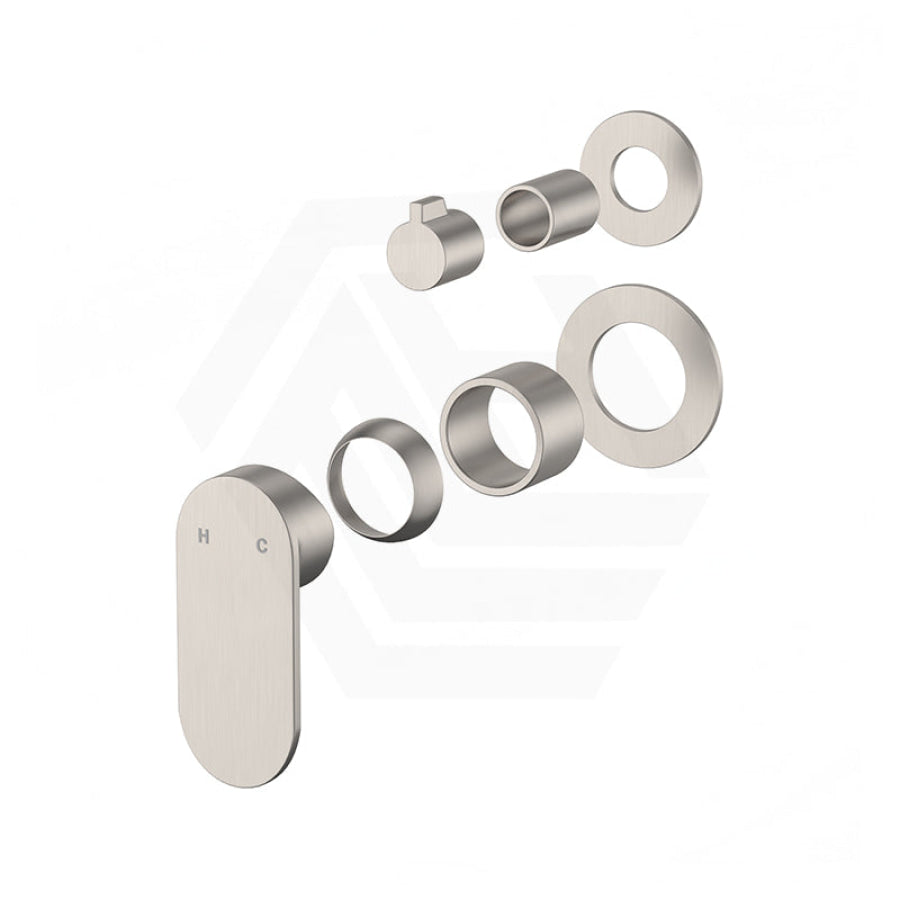 Fienza Empire Slim Small Round Plates Vertical Wall Diverter Mixer Dress Kit Only Variant Colour Available