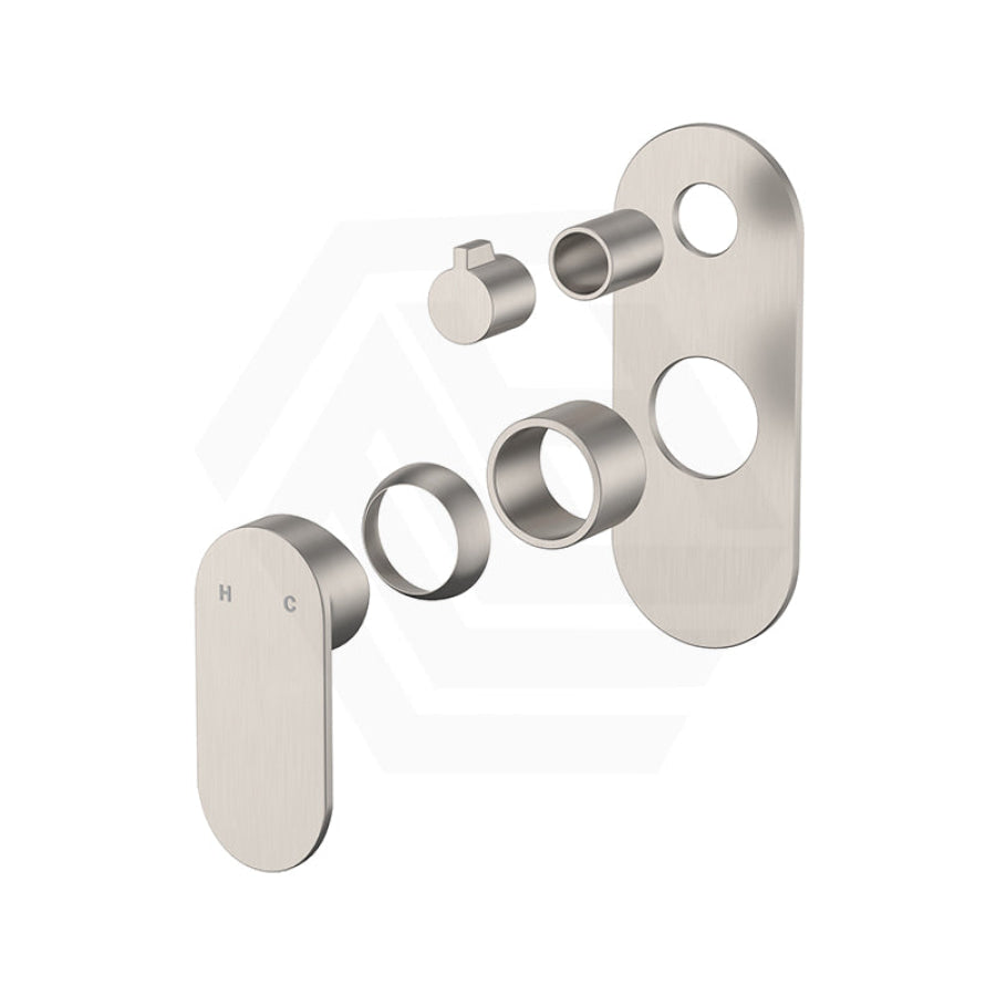 Fienza Empire Slim Large Oval Plate Vertical Wall Diverter Mixer Dress Kit Only Variant Colour Available