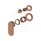 Fienza Empire Slim Small Round Plates Vertical Wall Diverter Mixer Dress Kit Only Variant Colour Available