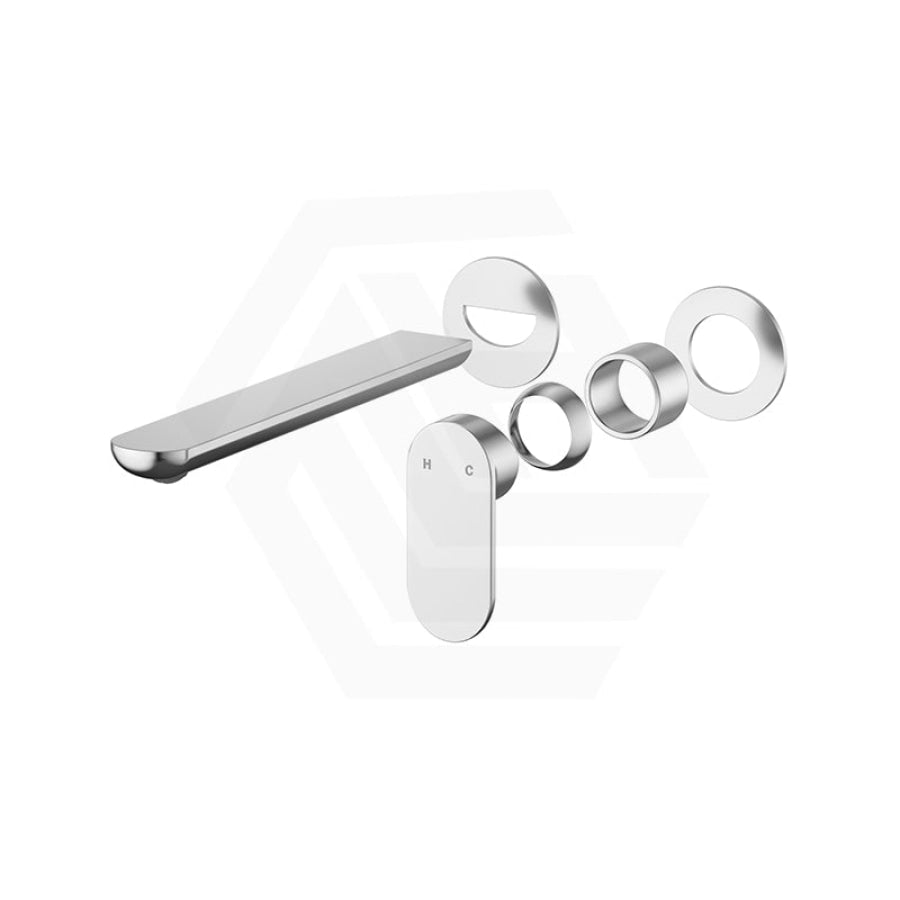 Fienza Empire Slim 160/200mm Outlet Round Plates Basin/Bath Wall Mixer Set Dress Kit Only Variant Colour Available
