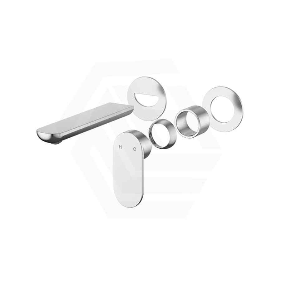 Fienza Empire Slim 160/200mm Outlet Round Plates Basin/Bath Wall Mixer Set Dress Kit Only Variant Colour Available
