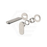 N#1(Nickel) Fienza Sansa Brushed Nickel Wall Basin Mixer Dress Kit Only Rectangular Plate