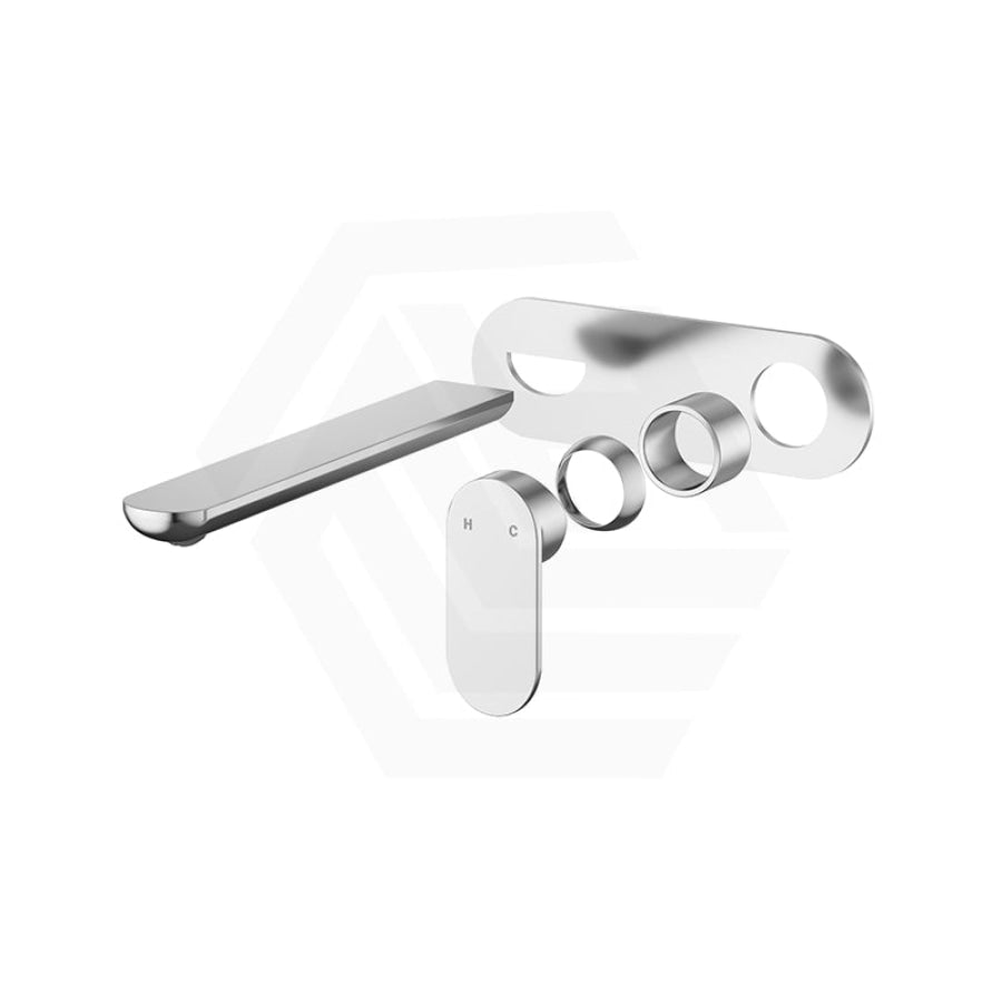 Fienza Empire Slim 160/200mm Outlet Oval Plate Basin/Bath Wall Mixer Set Dress Kit Only Variant Colour Available
