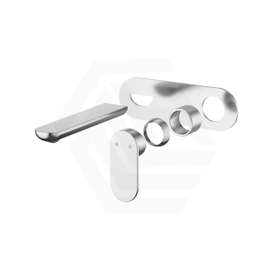 Fienza Empire Slim 160/200mm Outlet Oval Plate Basin/Bath Wall Mixer Set Dress Kit Only Variant Colour Available